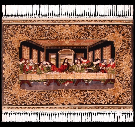 Hereke silken Carpet - "The Last Supper"
